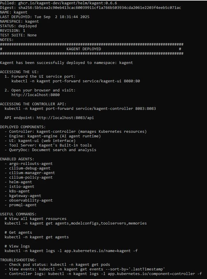 Deploy Kagent