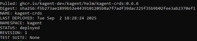Install the Kagent CRDs