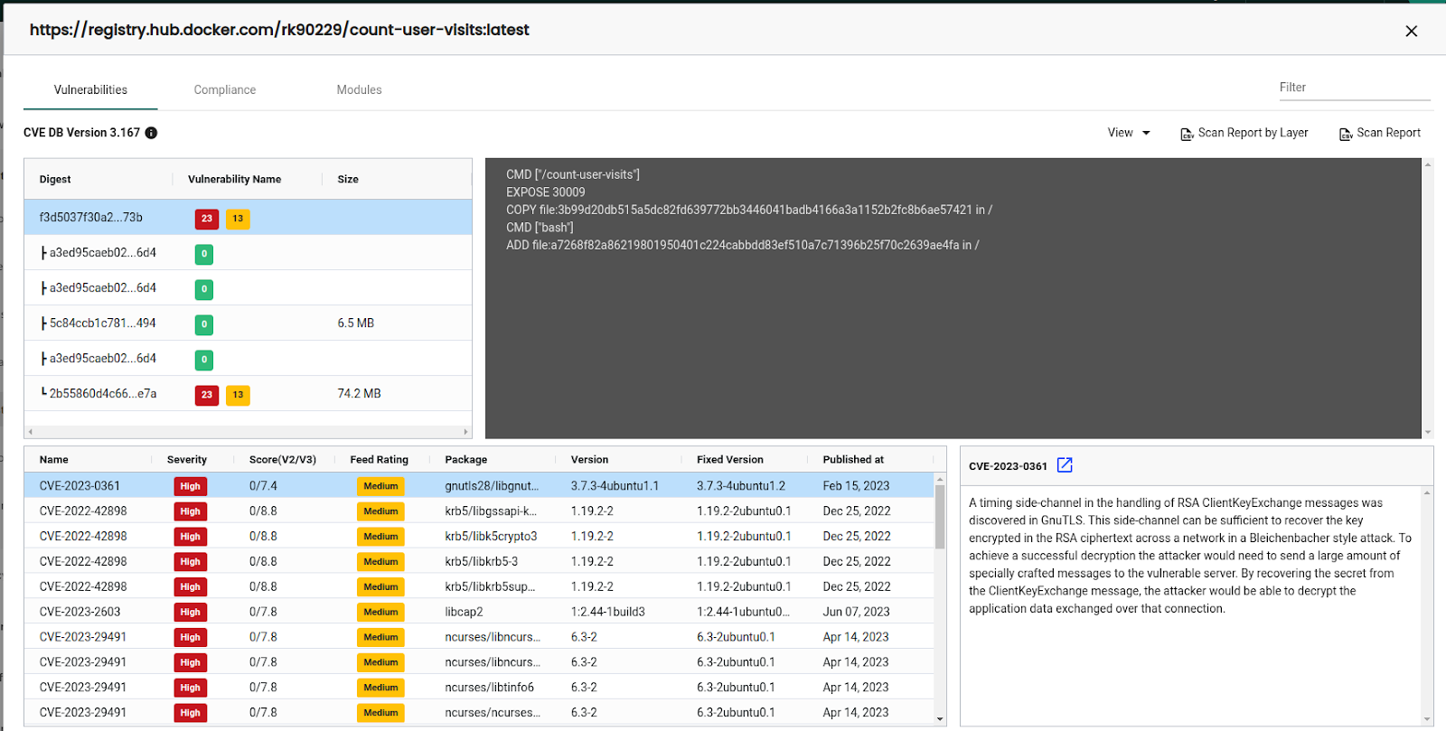 Registry vulnerabilities