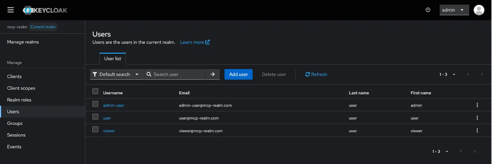 User profile