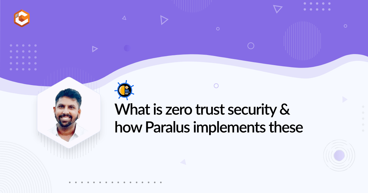 What is zero trust security and how Paralus implements these