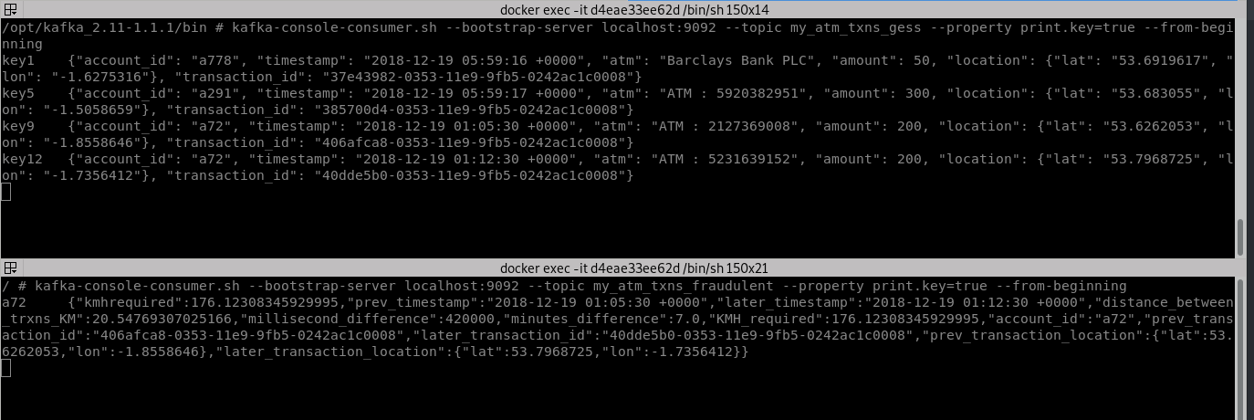 ATM Fraud Detection with Kafka Streams API