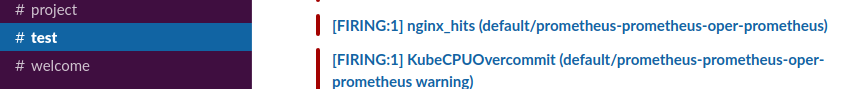 nignx_hits alert received inn slack channel