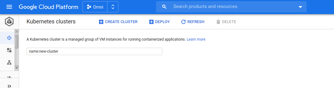 cluster deleted in gcp