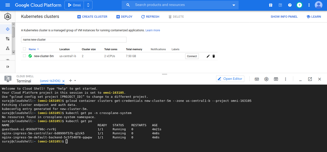 cluster
login